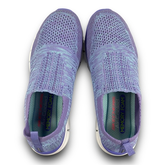 Skechers Empire Inside Look Sneakers 23451W Slip On Shoes Purple Blue Women 7W - Picture 7 of 9